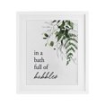 thumbnail image 1 of Stupell Industries Rustic Lodge Forest Foliage Bubble Bath White Framed Print Under Glass, 17 x 21, by Lettered and Lined, 1 of 8