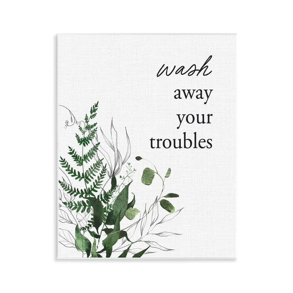 Forest Foliage Wash Away Wall Plaque Art, design by Lettered and Lined