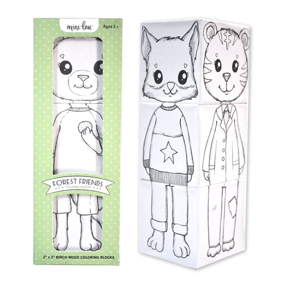 Forest Friends Coloring Block Set