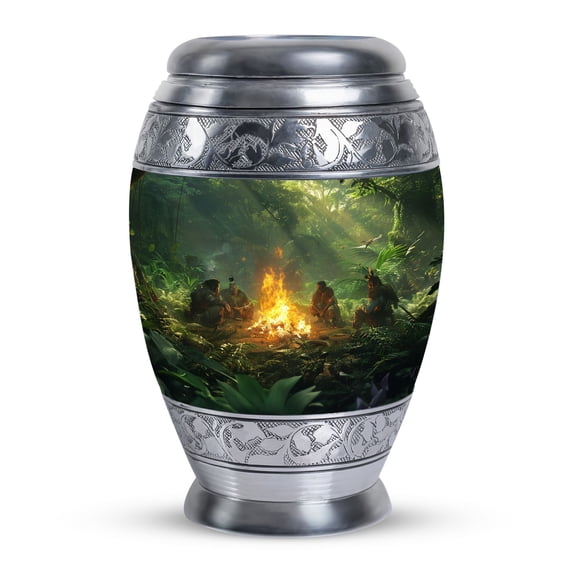 Forest Gathering Keepsake Urns For Ashes Small - Decorative Urns - Cremation Urns For Human Ashes Adult Male - Urns For Human Ashes For Mother - Ashes Urns Remains - Cremation Urns (Size - 3inch, Pc1)