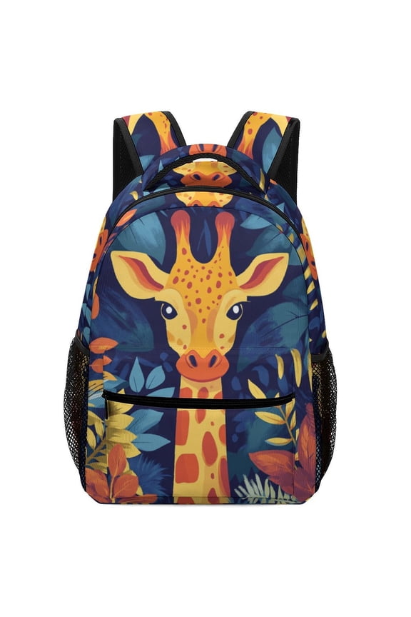 Forest Giraffe Backpack Durable Laptop Canvas BagsBusiness Daypack for Men Women