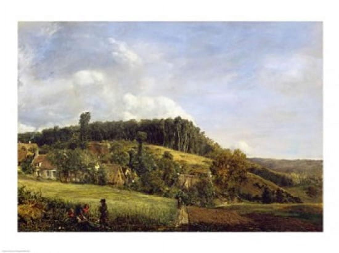 Forest Glade near a Village 1833 Canvas Art - Henri Rousseau (24 x 18)