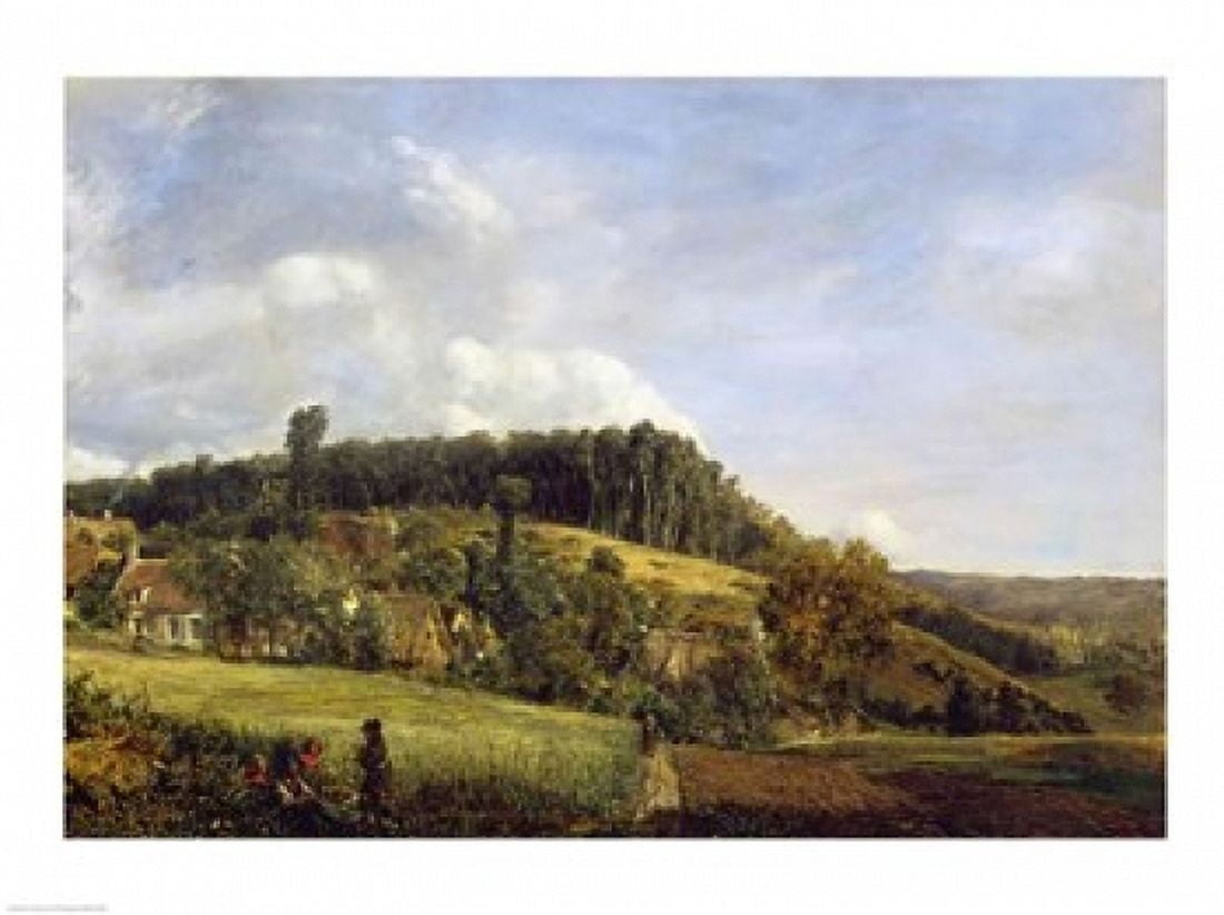 Forest Glade near a Village 1833 Canvas Art - Henri Rousseau (36 x 24)