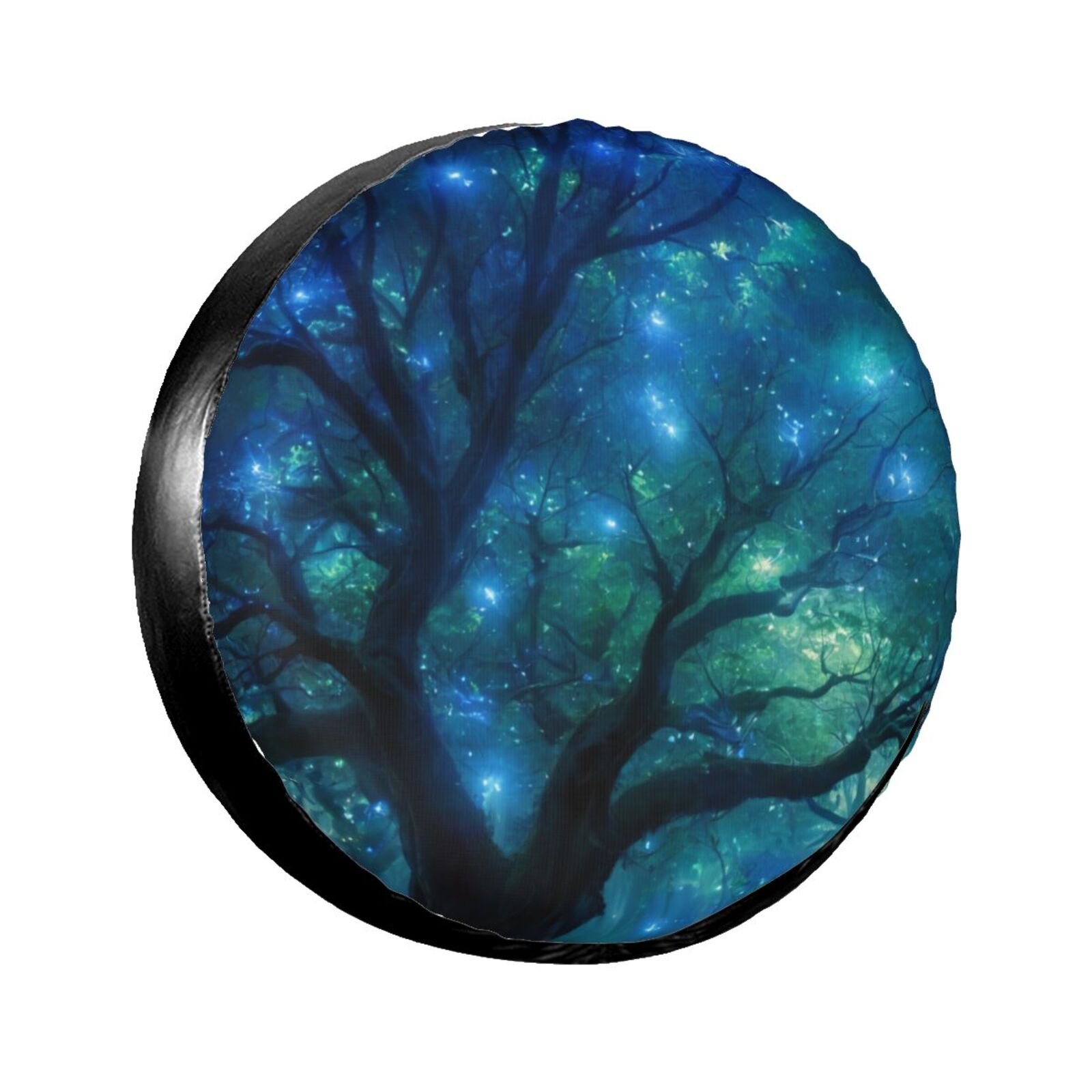 Forest Glowing Tree Branches The spare tire cover is suitable for