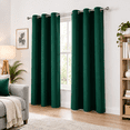 Forest Green 29"W x 50"L (Pack of 2) Blackout Curtains for Bedroom and ...