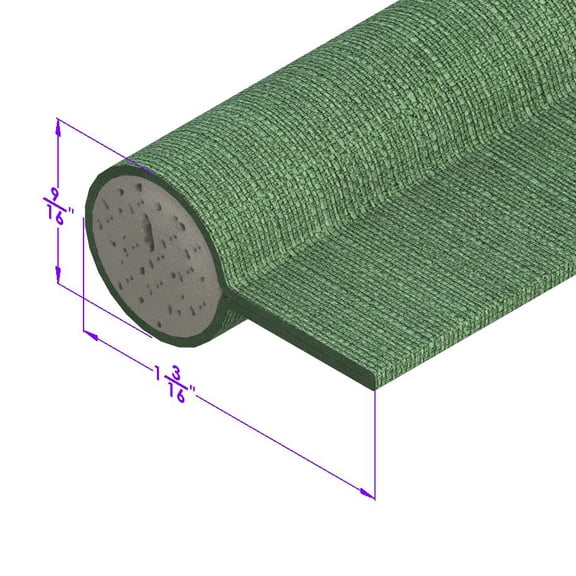 Forest Green, Cloth-Covered Sponge Windlace - LP 57-J