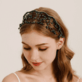 thumbnail image 1 of Miallo Boho Crystal Vine Collection Crystal Tiara Headband in Hand-Wired Branch Motif, Green, 1 ct, 1 of 7
