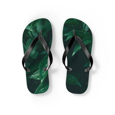 Forest Green Flip Flops