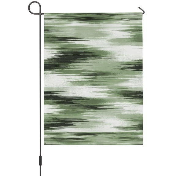 Forest Green Mist House Flags For Outdoor, Country Abstract Pastoral Green Leaf Small Double Side Yard Flags Weather Proof House Decor for Lawn Outside Holiday 28 x 40 Inches