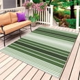 thumbnail image 1 of Forest Green Ombre Stripe Outdoor Rug 5x7 Ft, Non Slip Washable Area Rug, Farmhouse Simple Striped Patio Rugs Carpet Runner, Large Floor Mat for Indoor/Outdoor Deck Porch Camping, 1 of 8