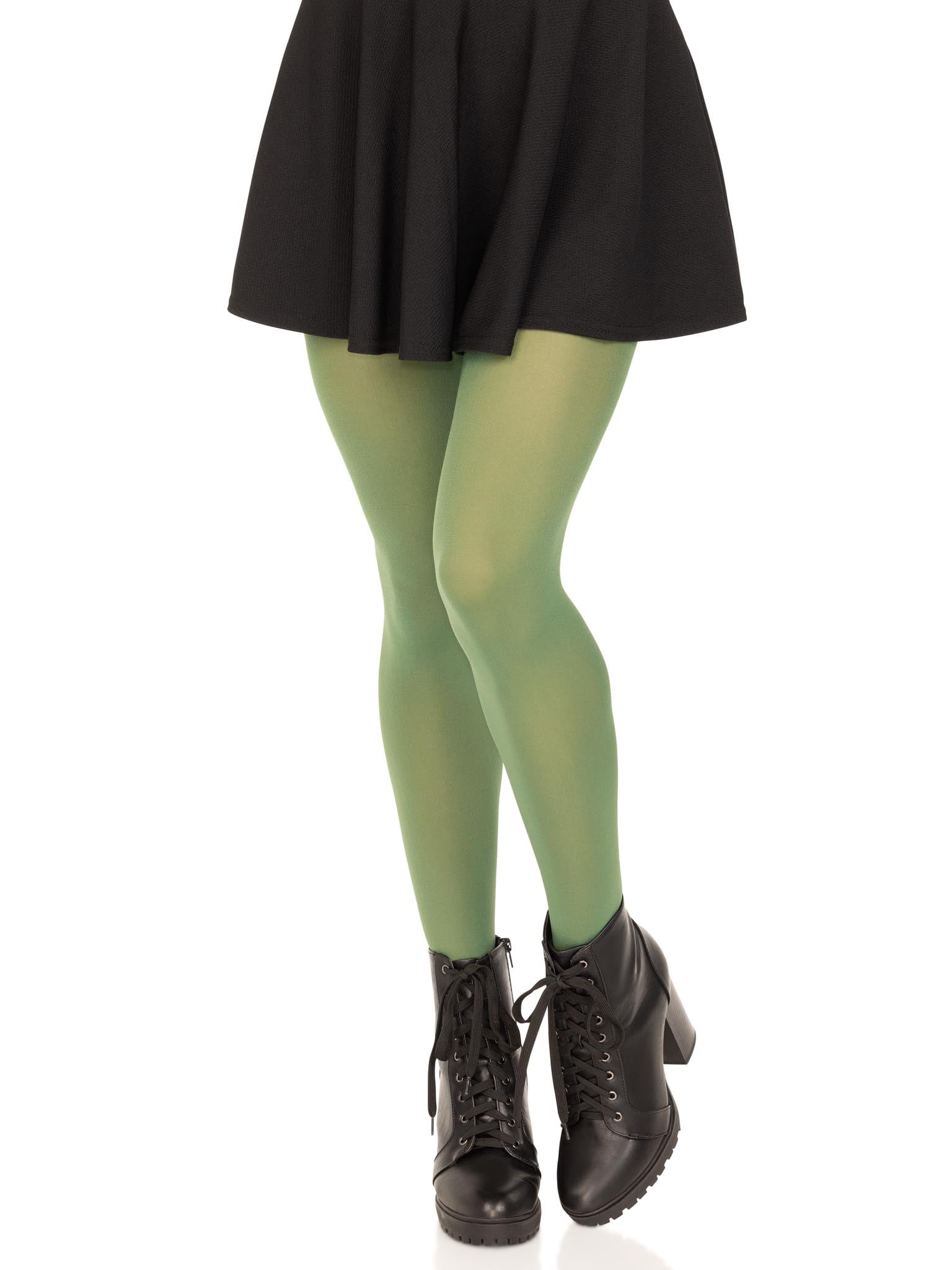 Halloween Forest Green Opaque Tights Women s S XL by Way To Celebrate Walmart
