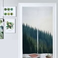 thumbnail image 1 of Forest Green Pine Trees Door Curtain Nordic Living Room DoorCurtain Porch Partition Curtain Kitchen Rative Half Curtain, 1 of 4