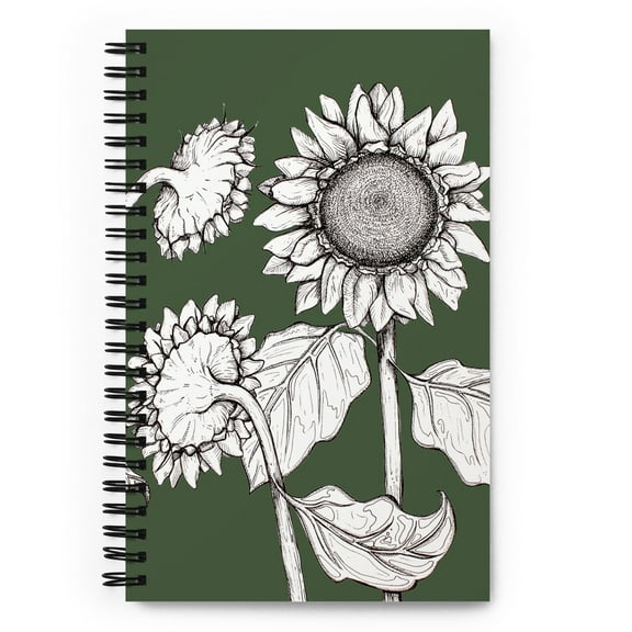 Art By Elysa Espinoza Spiral Notebook, Dot Grid, B5, Green, 140 Pages, 1 Count