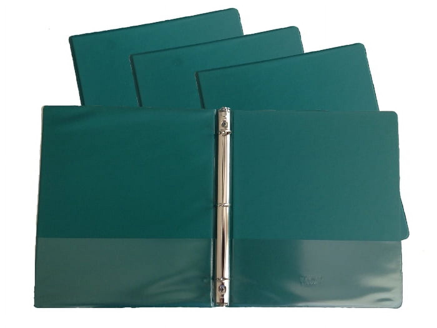 Forest Green Vinyl Standard 3Ring Binders, 1/2Inch, for 8.5" x 11