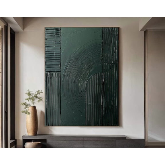 Forest Green Wall Decor Dark Green Wall Art Forest Green Wall Art Dark Green Art Green Minimalist Art Forest Green Abstract Wall Art Modern Wall Decor