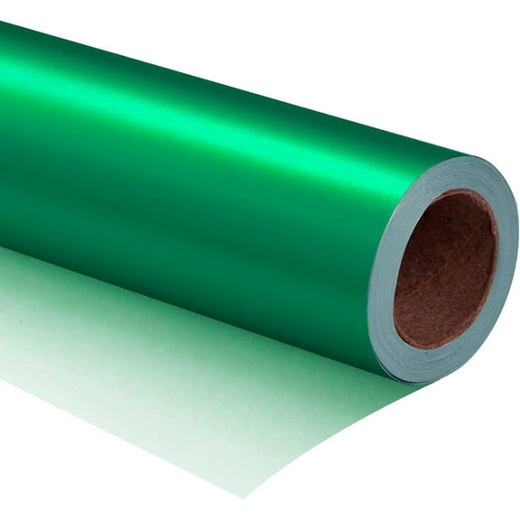 Forest Green Wrapping Paper - Christmas Wrapping Paper Matte Metallic Foil Dark Green Gift Wrap Paper Roll for Wedding, Birthday, Christmas, Baby Shower, St Patrick's Day Gifts - 17 Inches X 21 Feet