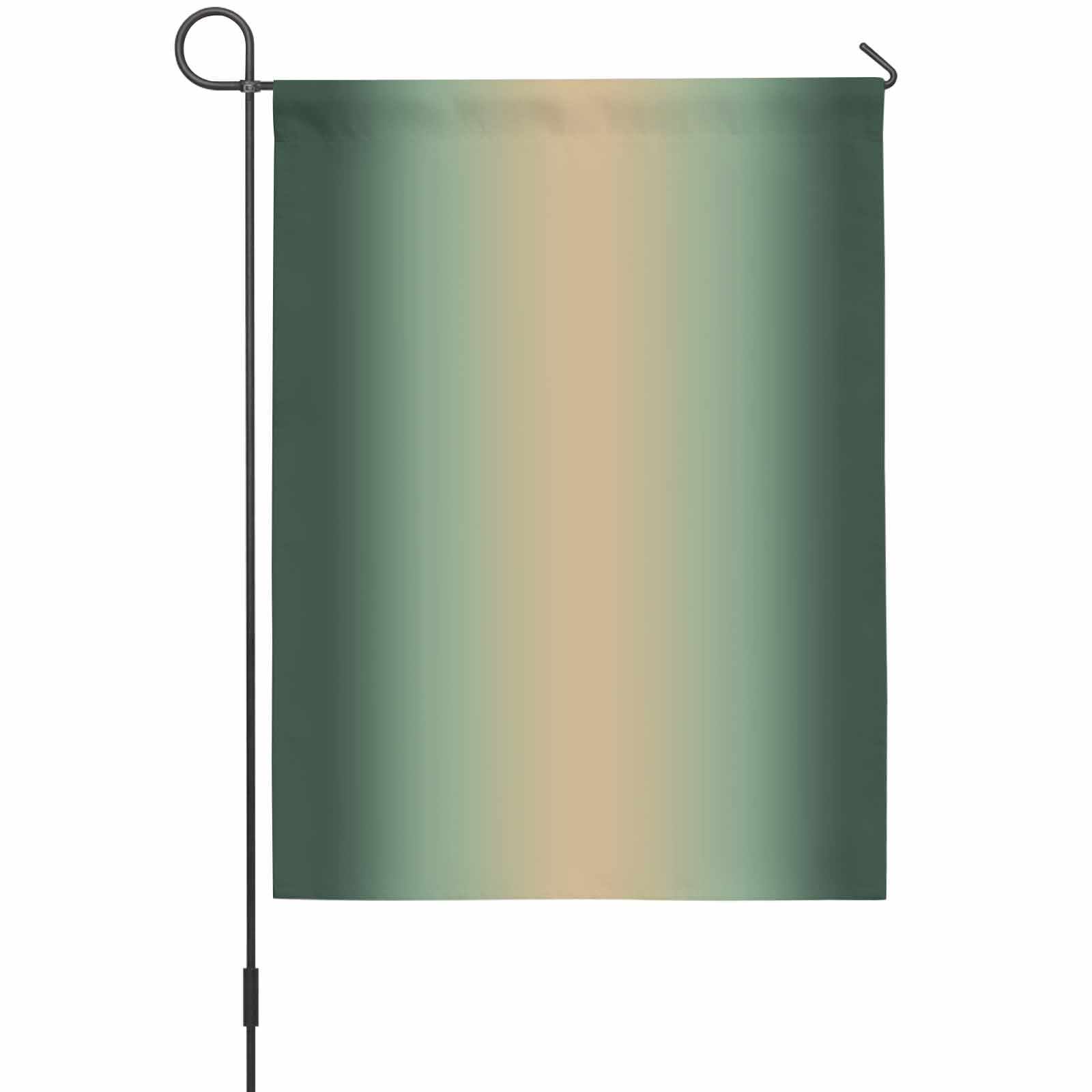 Forest Green Yellow Gradient House Flag 28 x 40 Inches, Minimalist Ombre Modern Art Weather Proof Outdoor Patio Flags Double Sided Small House Decoration for Yard Lawn Outside Home