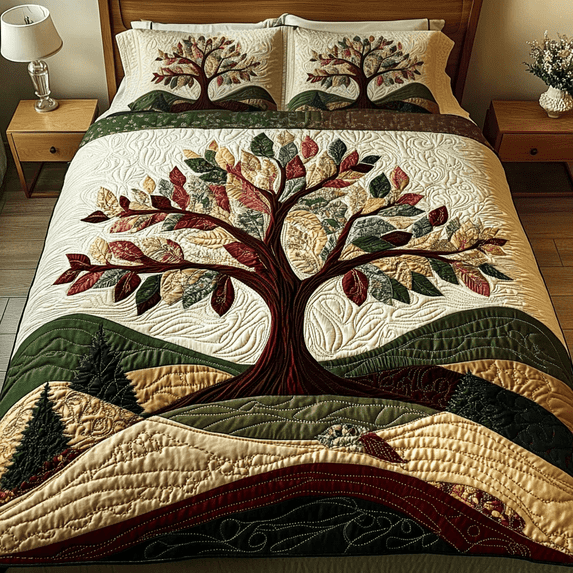 Forest Haven Quilted Bedding Set , 3-Piece Bedding Set - Walmart.com