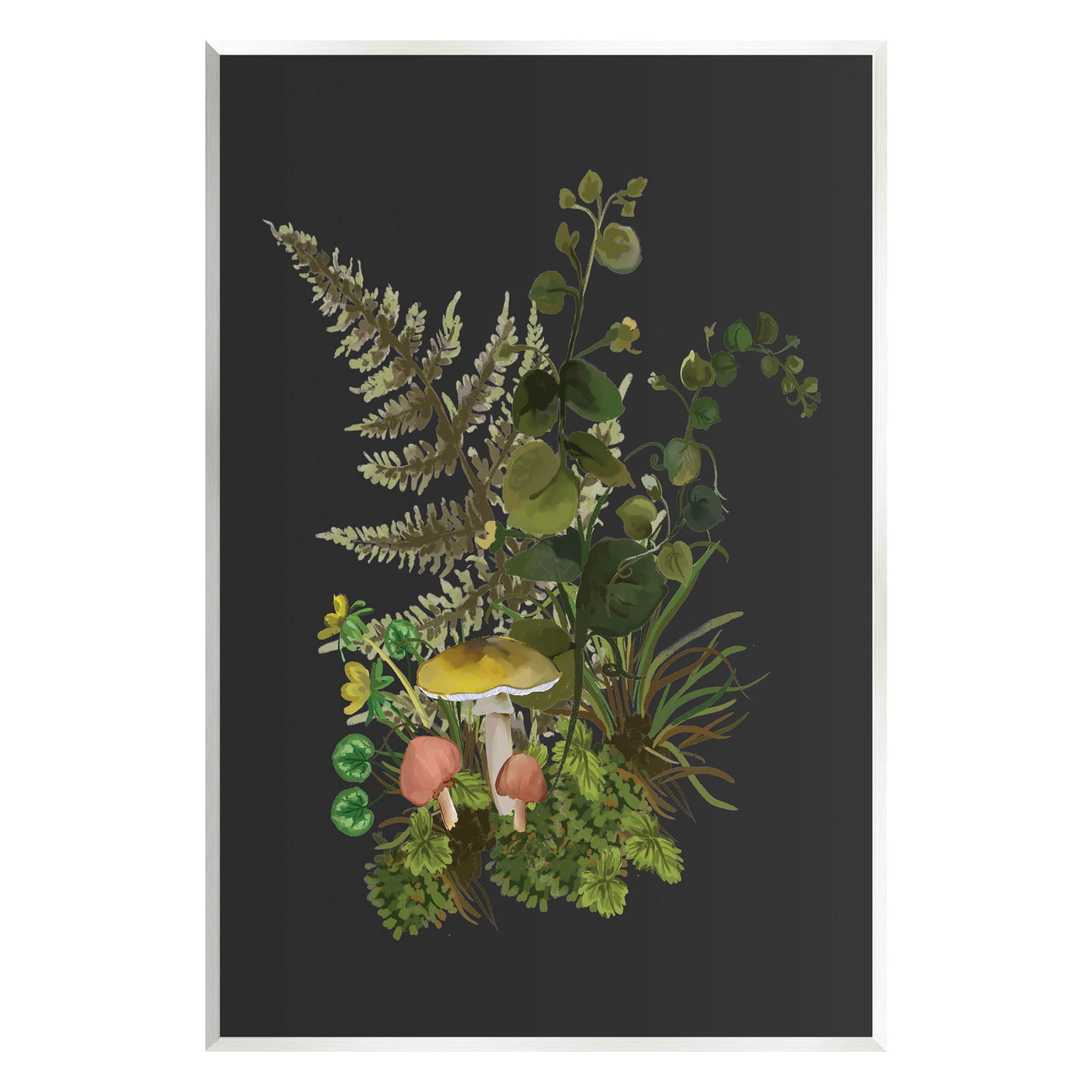 Forest Herbs Sprouting Nature Botanical & Floral Graphic Art Unframed Art Print Wall Art