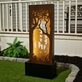 thumbnail image 1 of Forest Hollow Carved Fountain with LEDS, 1 of 8