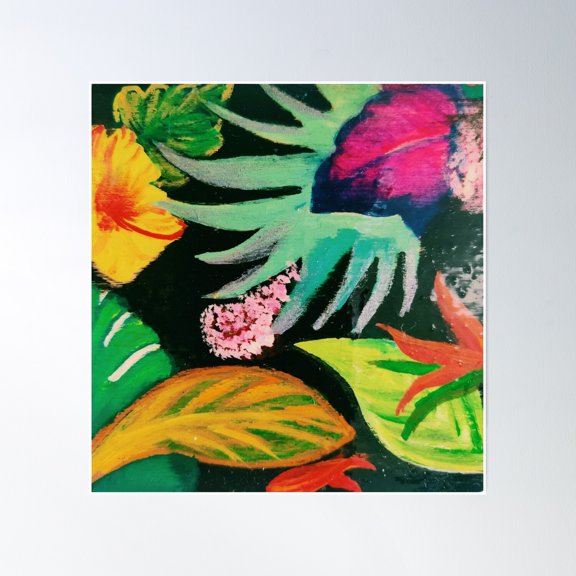 Forest Hues Poster Wall Art, Modern Wall Decor, 30x30 UNFRAMED