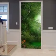thumbnail image 1 of Forest In Sunlight Door Stickers Wallpaper Spring Woods Sticker Mural Natural Trees Green Grass Dec, 1 of 5