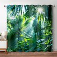 Forest Jungle Tree Natural Scenery Landscape Thin Window Shading Curtains For Living Room