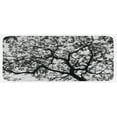 thumbnail image 1 of Forest Kitchen Mat, Forest Tree Branches Modern Design Spooky Horror Movie Themed Art Print, Plush Decorative Kitchen Mat with Non Slip Backing, 47" X 19", Black and White, by Ambesonne, 1 of 1