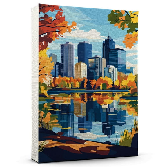 Forest Lake Canvas Print, Minnesota Canvas Wall Art, Forest Lake Decor Travel Canvas, Minnesota Travel Gift, Housewarming Gift - 99AZ467