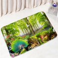 thumbnail image 1 of Forest Landscape Bath Mat Set Spring Waterfall Plant Animals Nature Scenery Bathroom Decor Carpet Non-Slip Rugs Toilet Lid Cover, 1 of 5