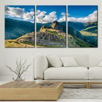 Forest Landscape Canvas Wall Art, Set of 3 Framed Art Prints, Trees with Misty Lake Reflection Painting, Natural Scenery Print on Canvas Set, Modern Wall Decor for Home Office - 16"x24"x3