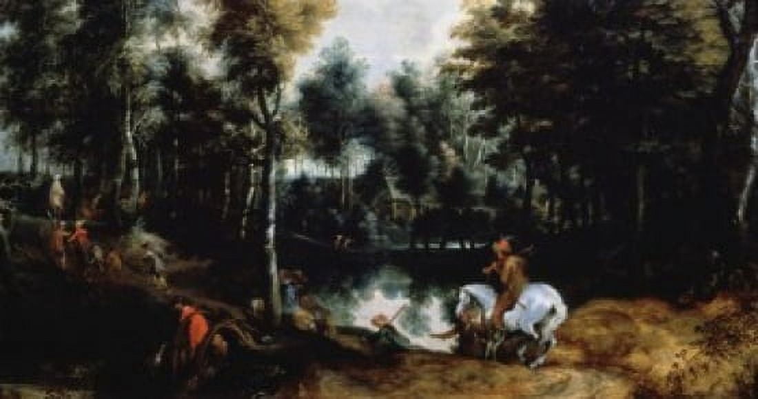 Forest Landscape Jan Wildens (1586-1653 Flemish) Oil On Canvas Pushkin Museum of Fine Arts Moscow Russia Canvas Art - Jan Wildens (18 x 24)
