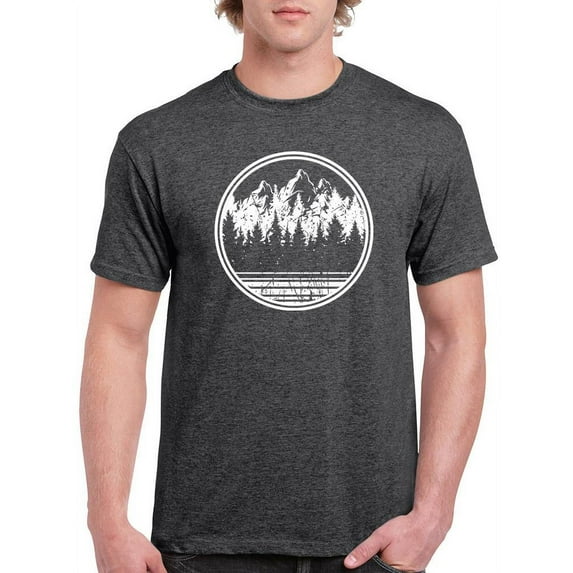 Forest Landscape T-Shirt Men -Smartprints Designs, Male XX-Large