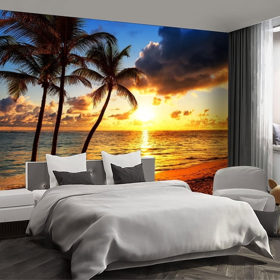 - Forest Landscape Wall murals Woodland Tree Peel and Stick self Adhesive Wallpaper for Bedroom Living Room -