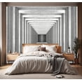 thumbnail image 1 of - Forest Landscapes Woodland Tree Fabric Wallpaper Living Room Bedroom Bathroom Jungle Wall Mural- not Peel and Stick）, 1 of 2