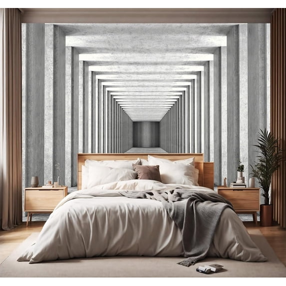 - Forest Landscapes Woodland Tree Fabric Wallpaper Living Room Bedroom Bathroom Jungle Wall Mural- not Peel and Stick)