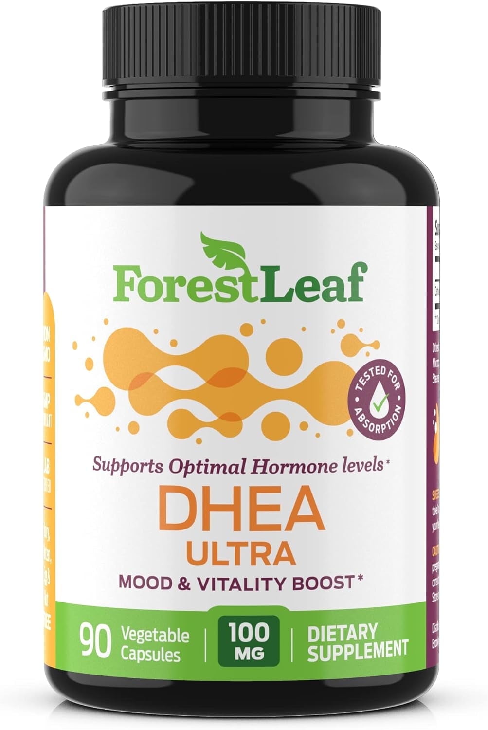 Forest Leaf DHEA Ultra Pure DHEA Supplement for Immune, Mood & Hormone Support, 90 Capsules