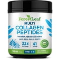 thumbnail image 1 of Forest Leaf Hydrolyzed Collagen Peptides Powder Unflavored Keto Collagen Protein Powder, 1lb, Type 1, 2 & 3, 1 of 10
