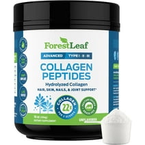 Forest Leaf Hydrolyzed Collagen Peptides Powder Unflavored Protein Powder, 1lb