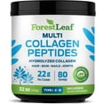 thumbnail interactive-video image 1 of Forest Leaf Hydrolyzed Collagen Peptides Powder Unflavored Keto Collagen Protein Powder, 2lb, Type 1, 2 & 3, 1 of 10