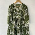 thumbnail image 1 of Forest Leopard Printed Dress, Cotton Dress, Handblock Dress,Sketer Circle Dress, Flapper Dress, Blousen Dress ,Short Dress, 1 of 7