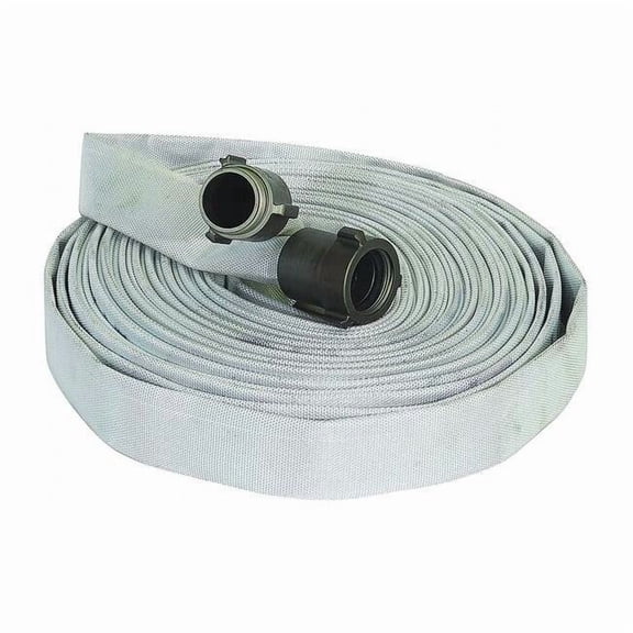 Forest-Lite Fire Hose,50 ft,White,Polyester G55H15F50P