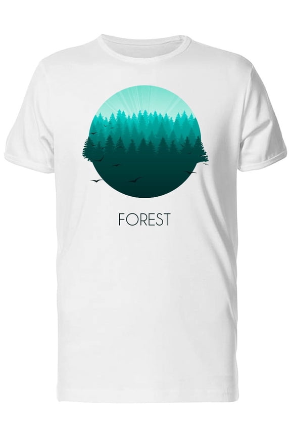 Forest Logo Landscape T-Shirt Men -Image by Shutterstock, Male 3X-Large
