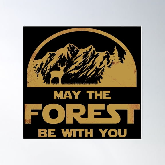 Forest Lover Poster Wall Art, Modern Wall Decor, 16x16 UNFRAMED