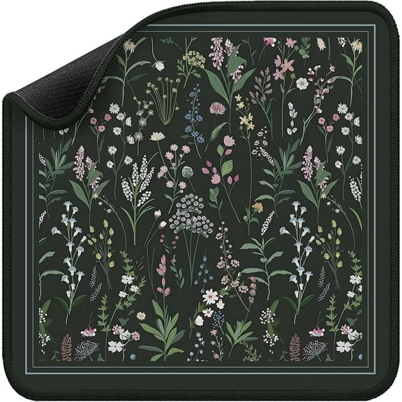 Forest Mahjong Mat 31.5 x 31.5in, Non-Slip Noise-Reducing for Poker, Cards & Board Games