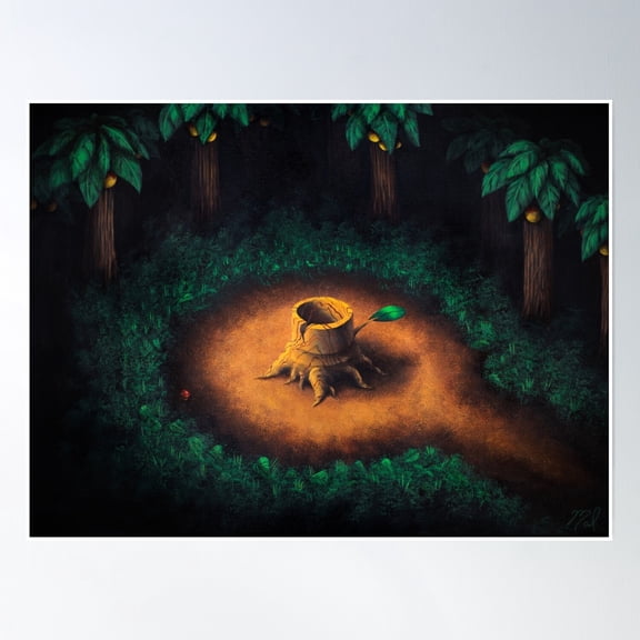 Forest Maze Poster Wall Art, Modern Wall Decor, 8x12 UNFRAMED