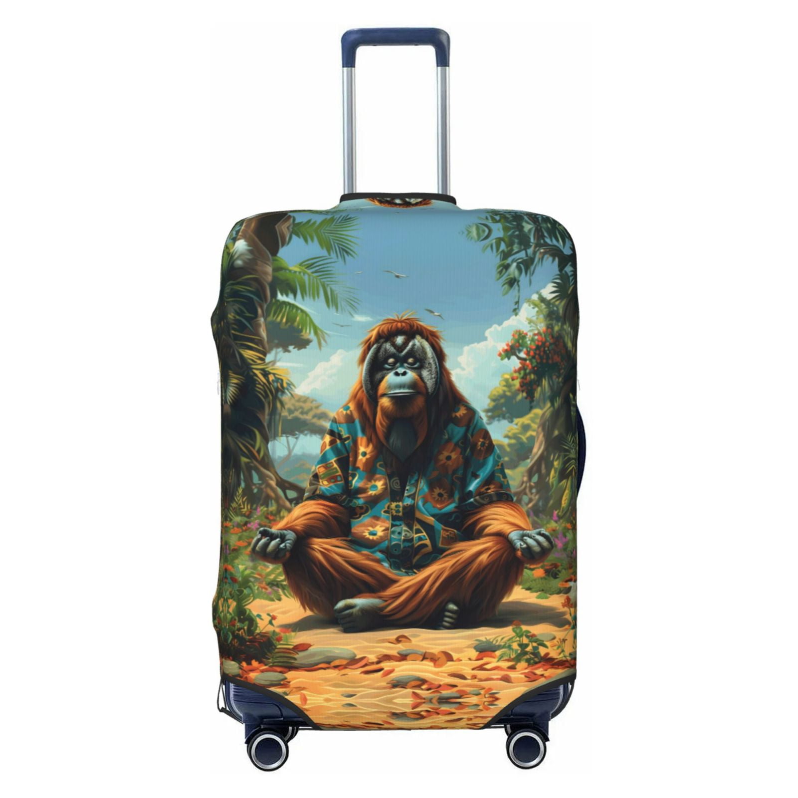 Gorilla Pattern Print Luggage Cover Protector main image 1