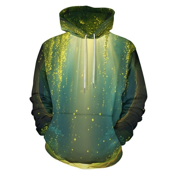 Forest Men's Women Vintage 3D Hooded Sweatshirt - All-Season Loose Fit Streetwear