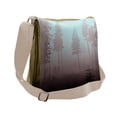 thumbnail image 1 of Forest Messenger Bag, European Foliage Design, Unisex Cross-body, by Ambesonne, 1 of 2