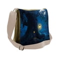 thumbnail image 1 of Forest Messenger Bag, Night Tree Home, Unisex Cross-body, by Ambesonne, 1 of 2